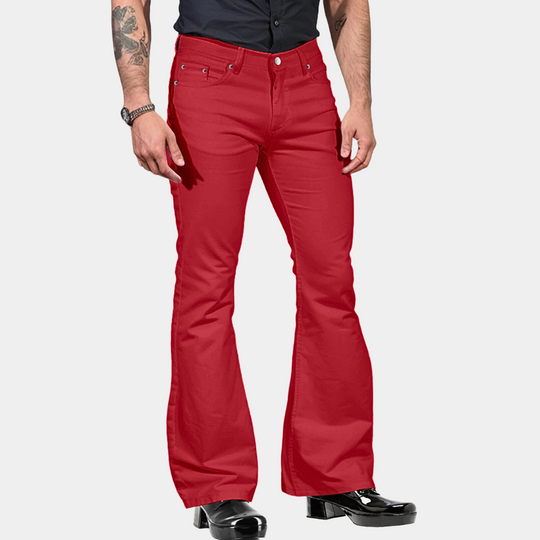 Pantalon Évasé pour Hommes Style Rétro 4