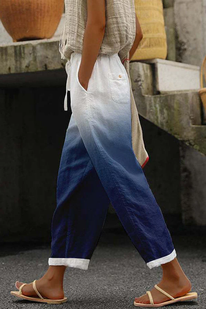 Pantalon Femme Imprimé Unique Confortable avec Poches 10