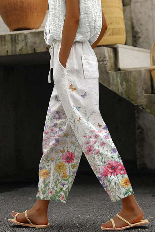 Pantalon Femme Imprimé Unique Confortable avec Poches 6