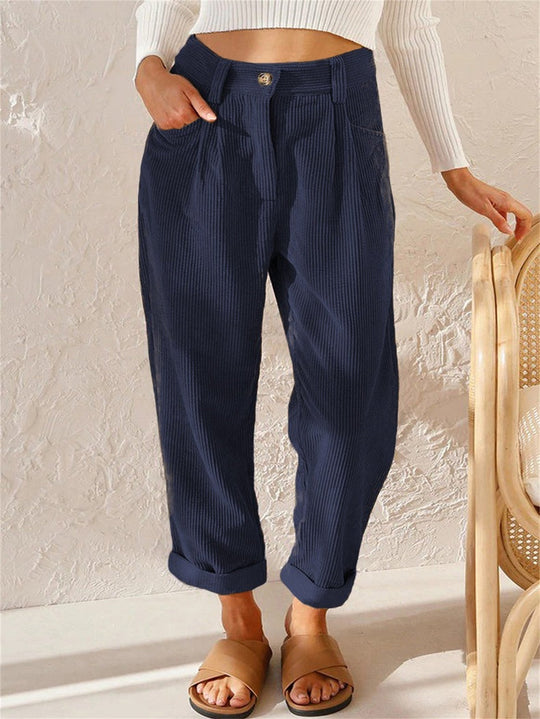 Pantalon Femme Taille Haute Décontracté 3