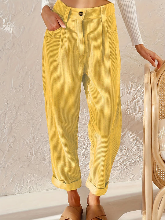 Pantalon Femme Taille Haute Décontracté 8