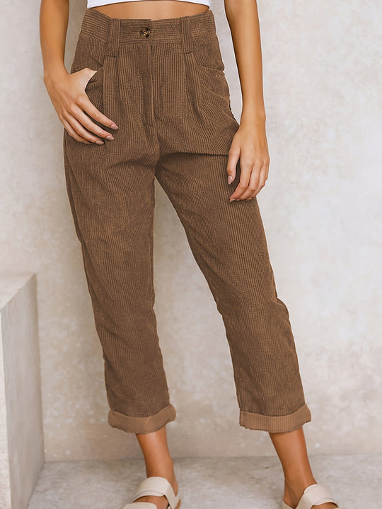 Pantalon Femme Taille Haute Décontracté 9