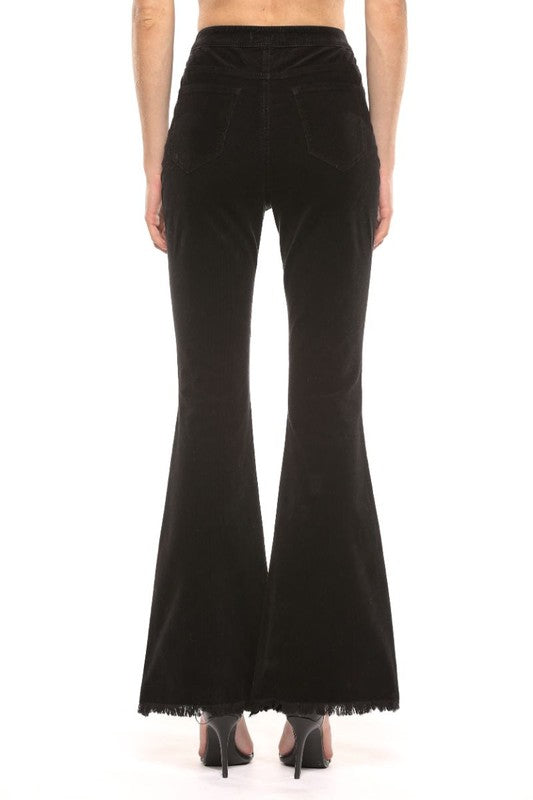 Pantalon Femme Taille Haute Super Flare Cordelette 0