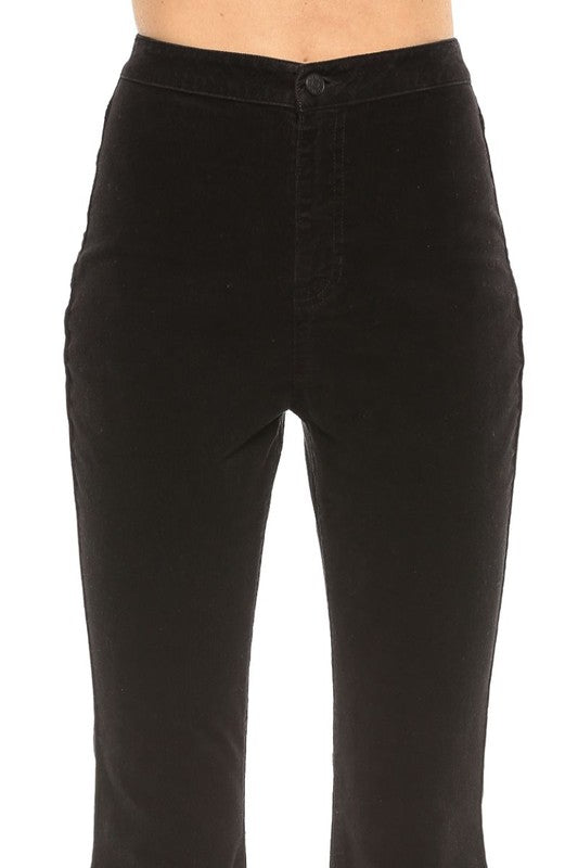 Pantalon Femme Taille Haute Super Flare Cordelette 2