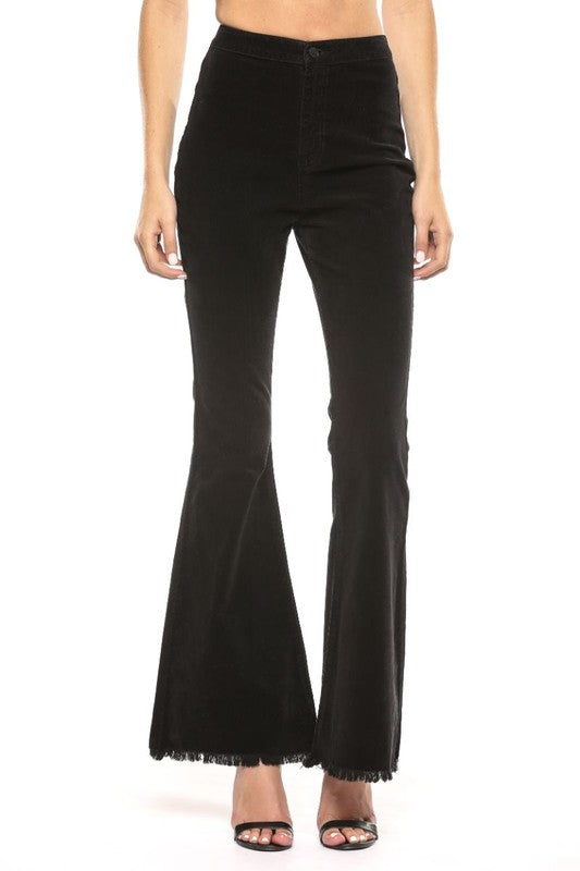 Pantalon Femme Taille Haute Super Flare Cordelette 4