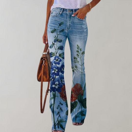 Pantalon Flare Femme à Taille Haute 2
