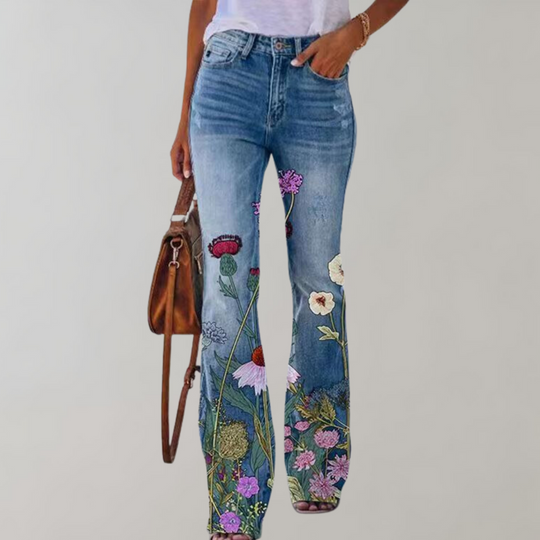 Pantalon Flare Femme à Taille Haute 3