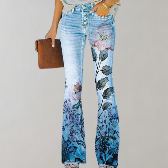 Pantalon Flare Femme à Taille Haute 4