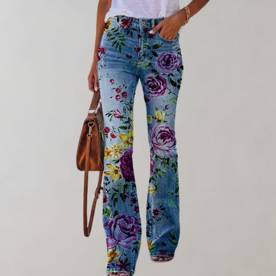 Pantalon Flare Femme à Taille Haute 5