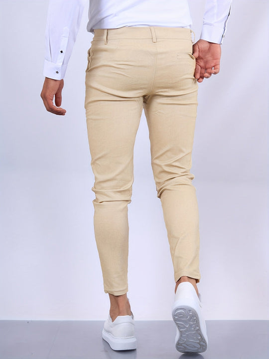 Pantalon Homme Ajusté Chic Moderne 2