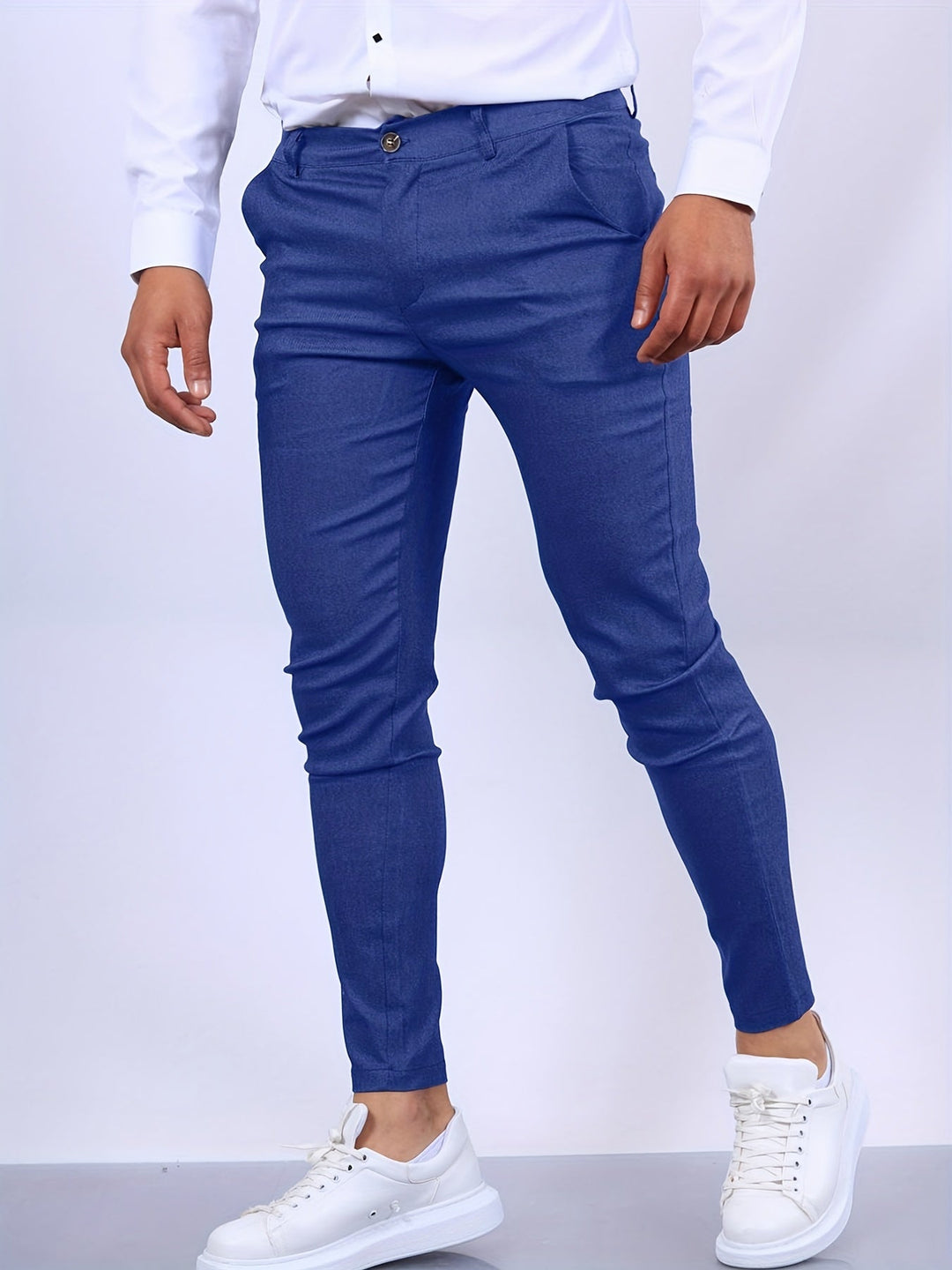 Pantalon Homme Ajusté Chic Moderne 4