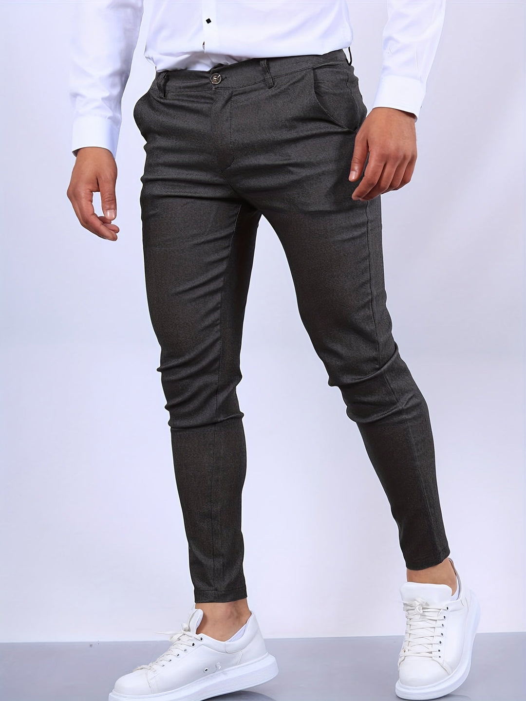 Pantalon Homme Ajusté Chic Moderne 5