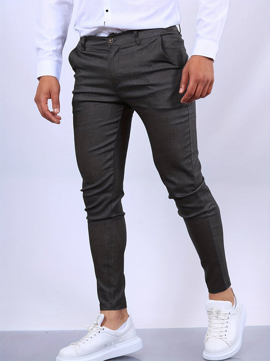 Pantalon Homme Ajusté Chic Moderne 5