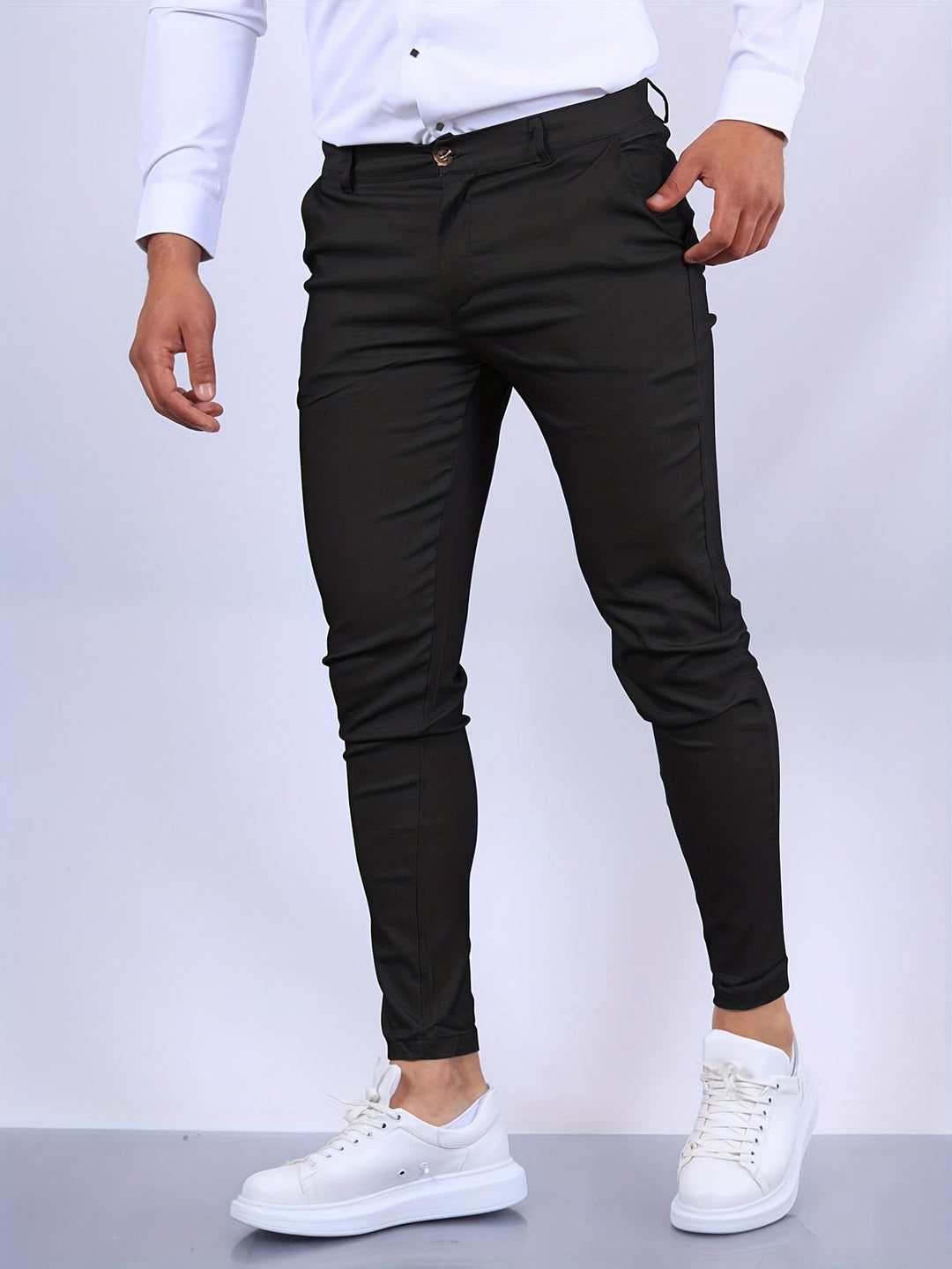 Pantalon Homme Ajusté Chic Moderne 6