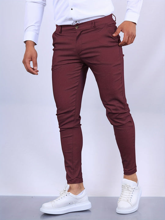 Pantalon Homme Ajusté Chic Moderne 7