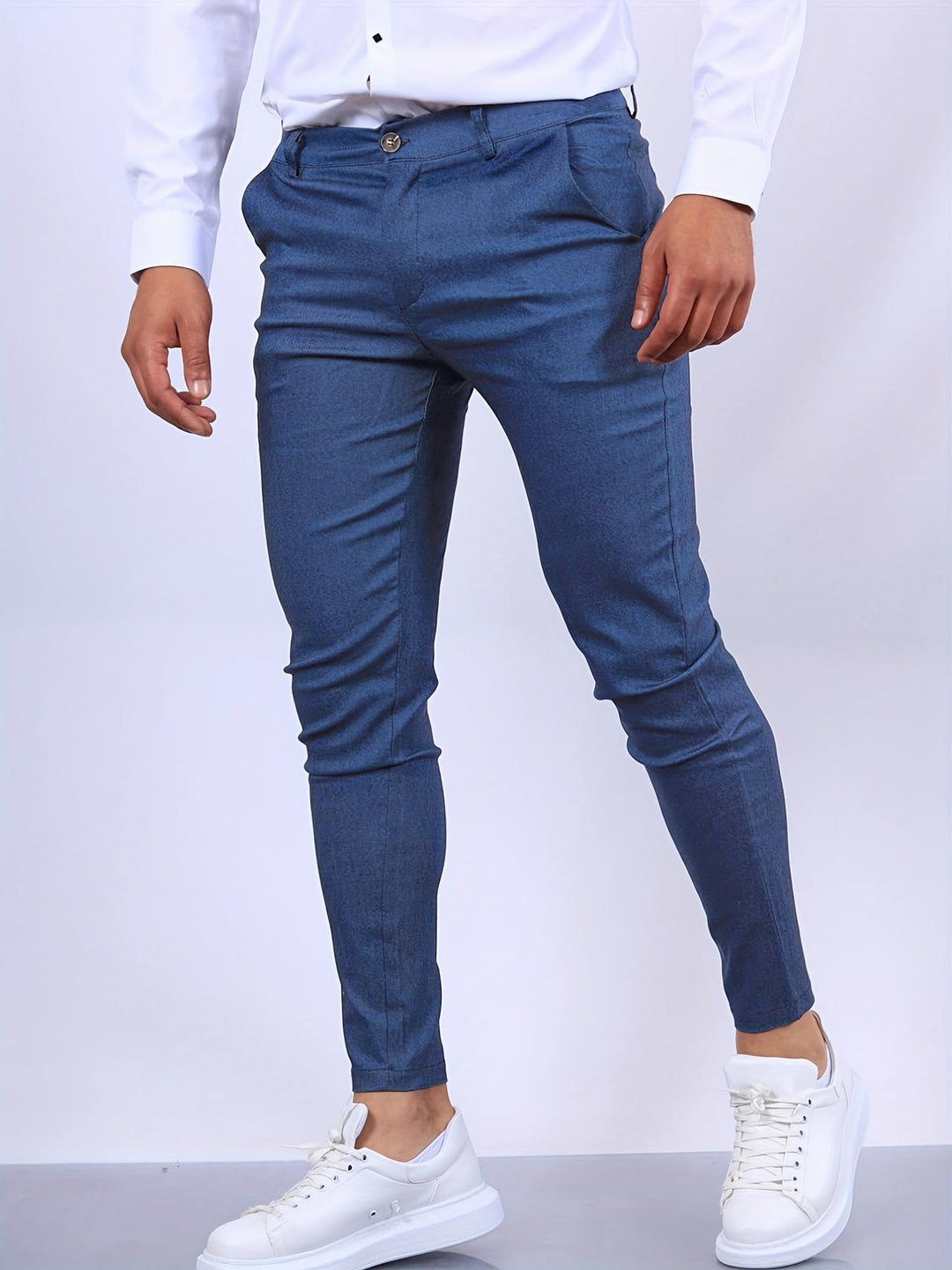 Pantalon Homme Ajusté Chic Moderne 8