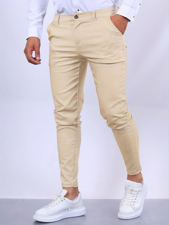 Pantalon Homme Ajusté Chic Moderne 9