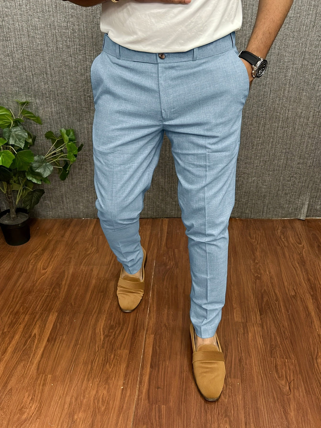 Pantalon Homme Chino Polyvalent Ajustement Régulier 2