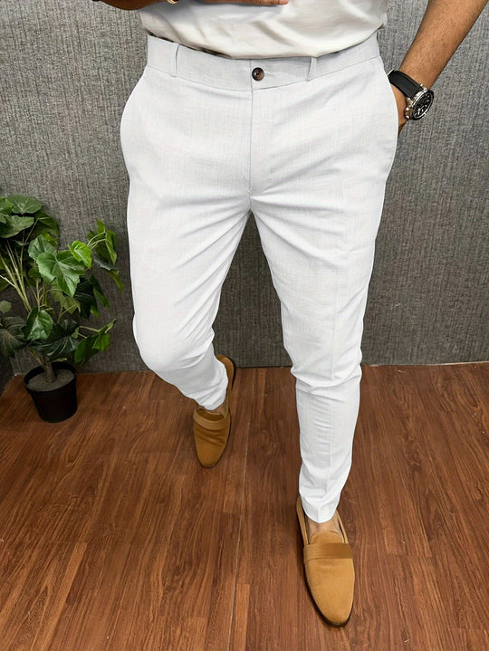 Pantalon Homme Chino Polyvalent Ajustement Régulier 6