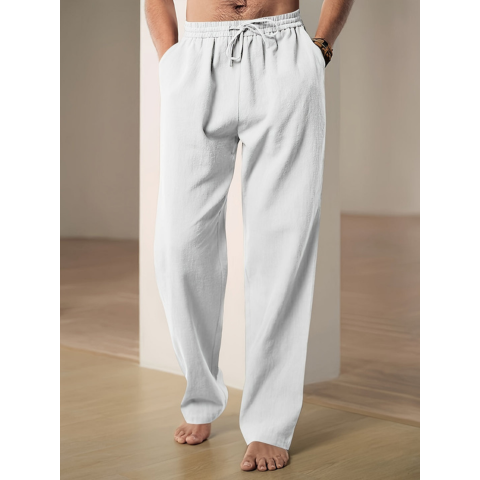 Pantalon Homme Décontracté Ample avec Poches Fonctionnelles 0
