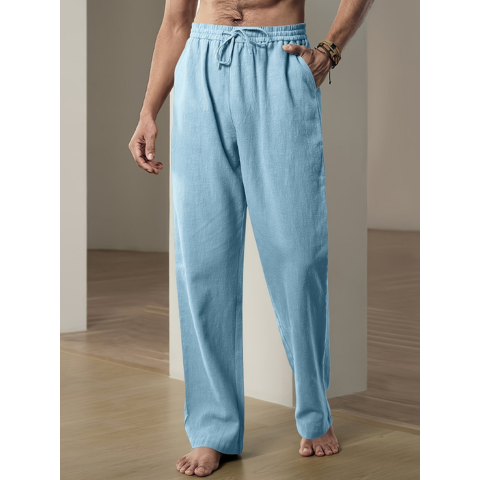 Pantalon Homme Décontracté Ample avec Poches Fonctionnelles 2