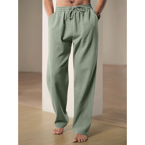 Pantalon Homme Décontracté Ample avec Poches Fonctionnelles 3