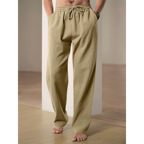 Pantalon Homme Décontracté Ample avec Poches Fonctionnelles 4