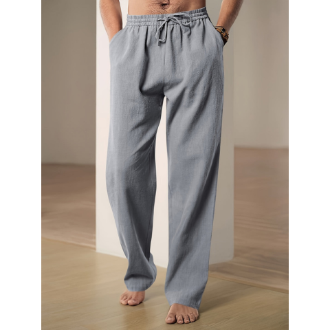 Pantalon Homme Décontracté Ample avec Poches Fonctionnelles 6