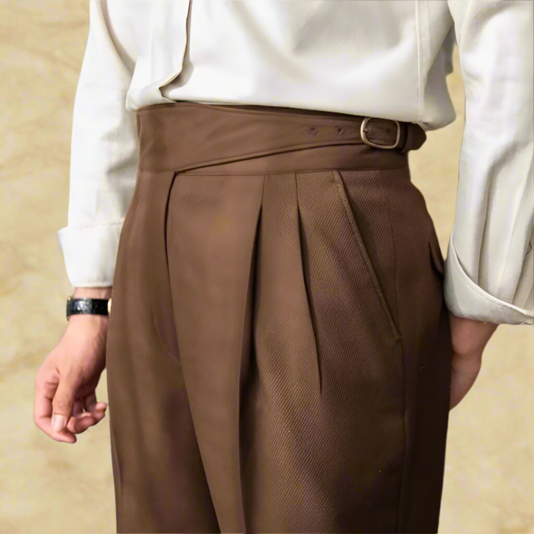 Pantalon Homme Taille Haute Design Contemporain 4