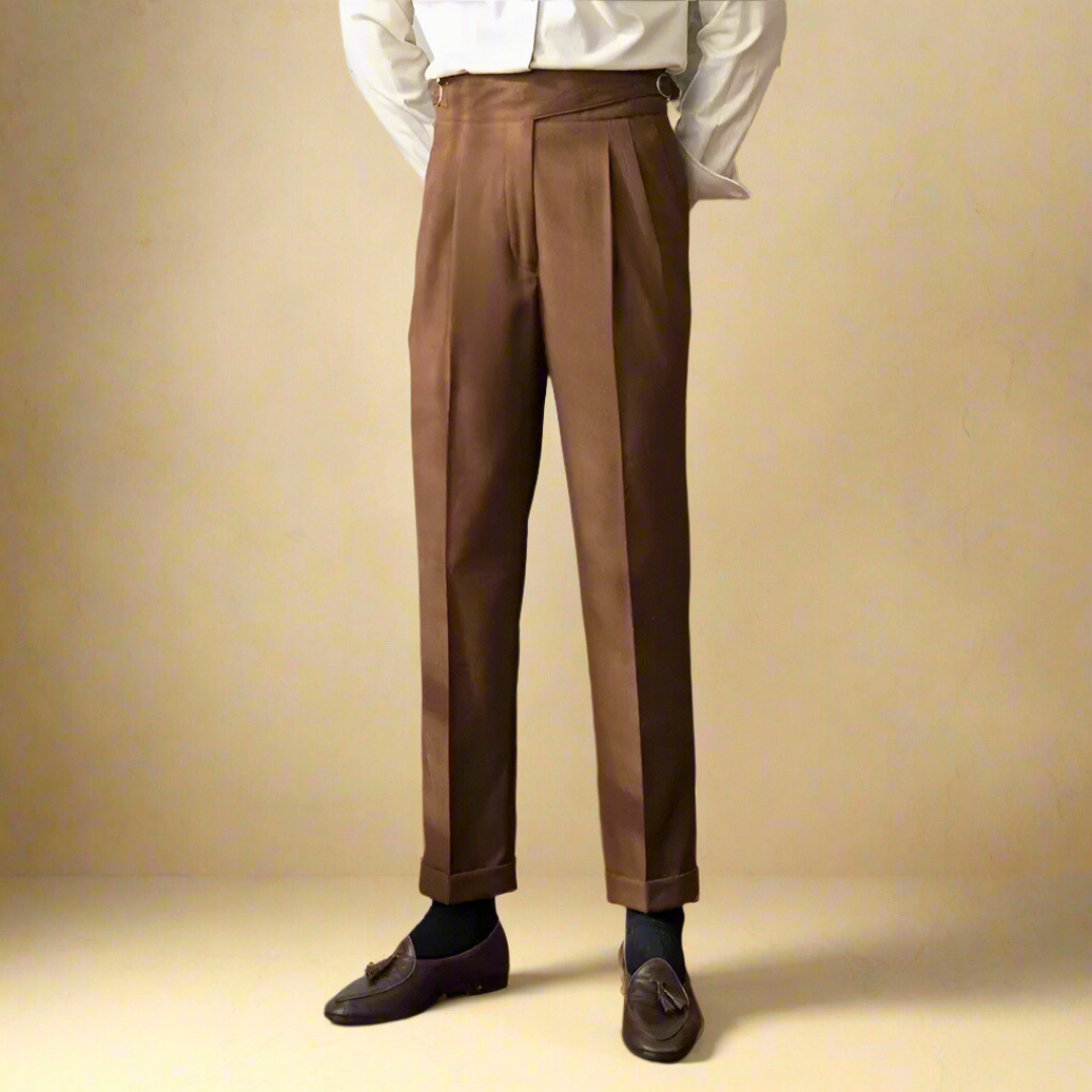Pantalon Homme Taille Haute Design Contemporain 6