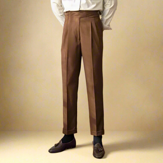 Pantalon Homme Taille Haute Design Contemporain 6