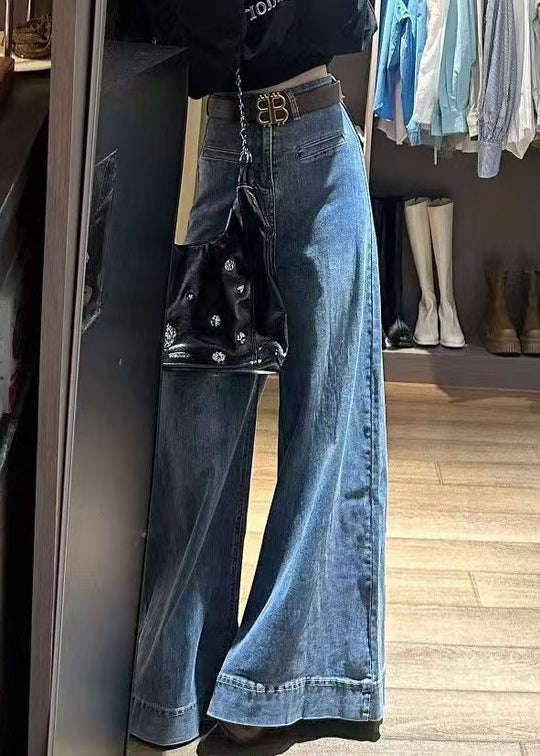 Pantalon Large Femme Taille Haute Moderne 3