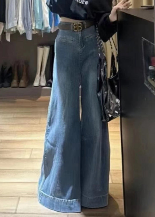 Pantalon Large Femme Taille Haute Moderne 4