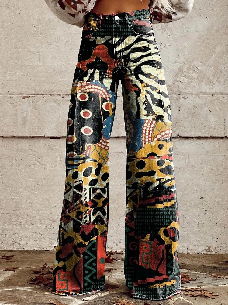 Pantalon Long Femme en Denim Décontracté 3