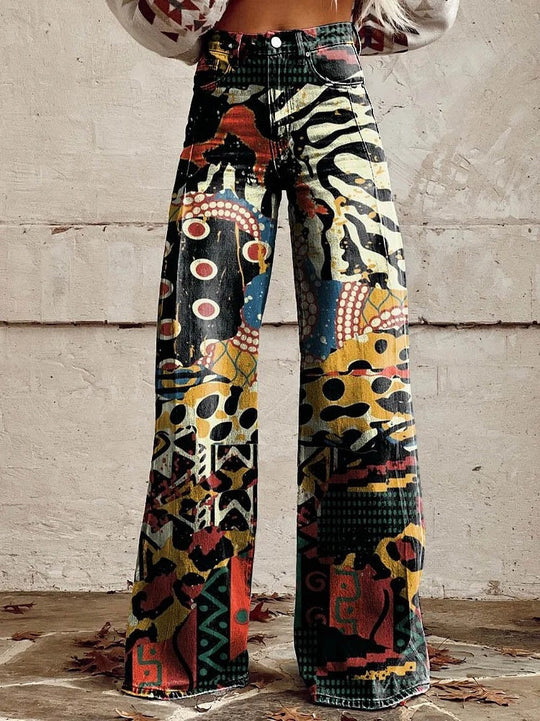 Pantalon Long Femme en Denim Décontracté 3