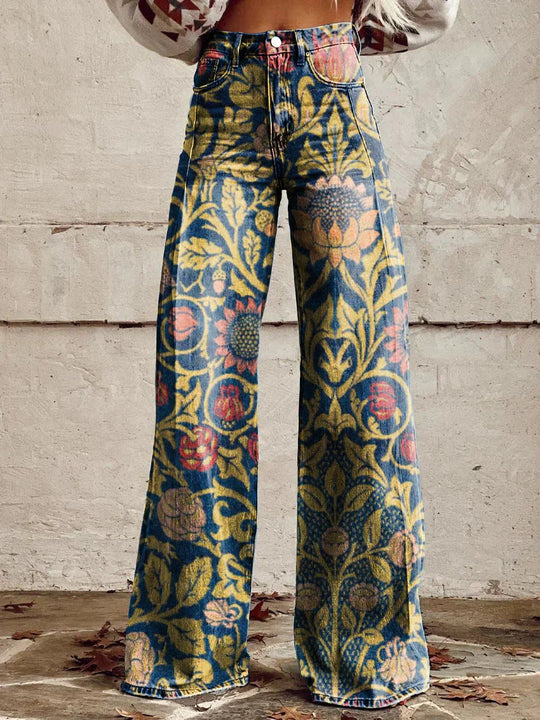 Pantalon Long Femme en Denim Décontracté 4
