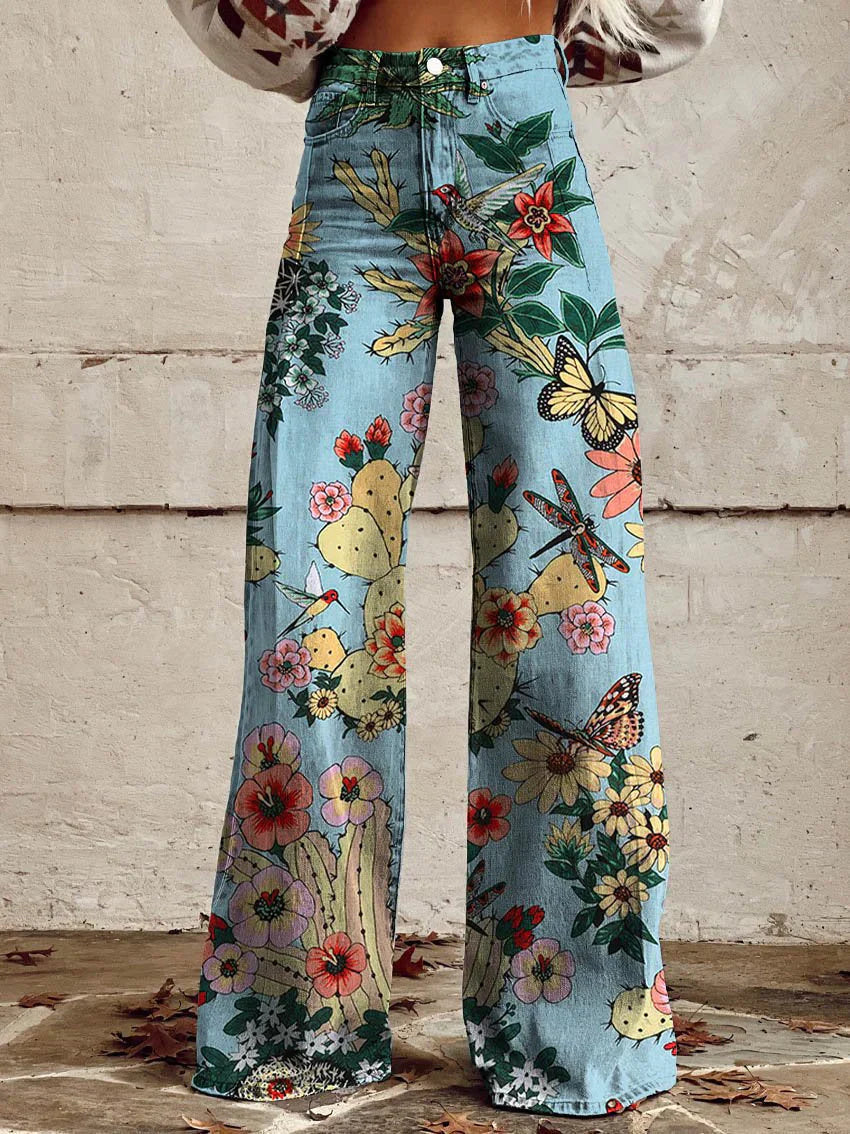 Pantalon Long Femme en Denim Décontracté 5