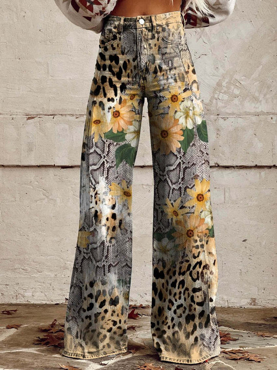 Pantalon Long Femme en Denim Décontracté 8