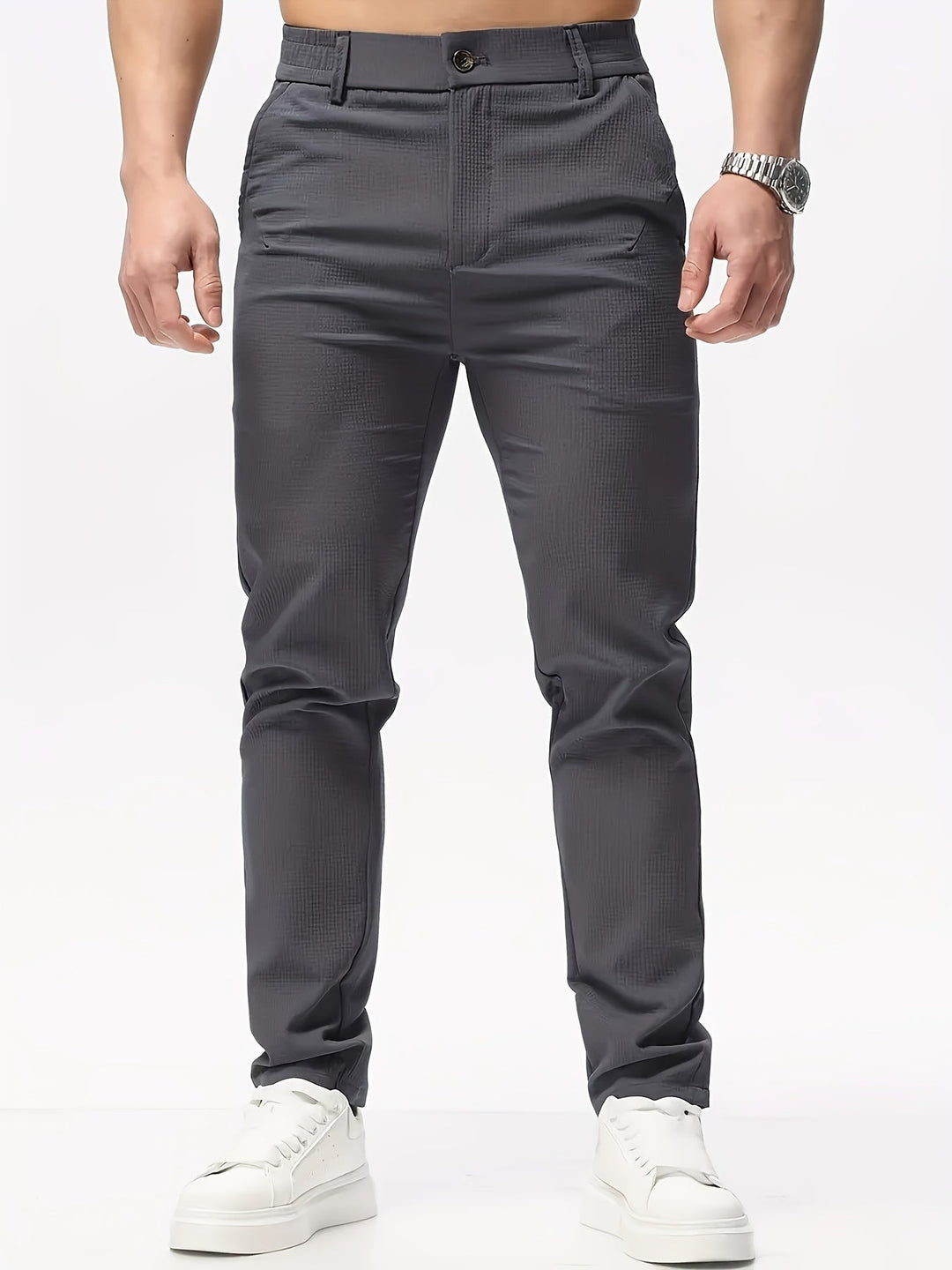 Pantalon Masculin Classique Détendu 2