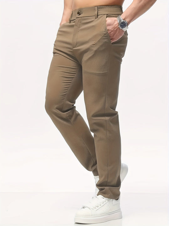 Pantalon Masculin Classique Détendu 4