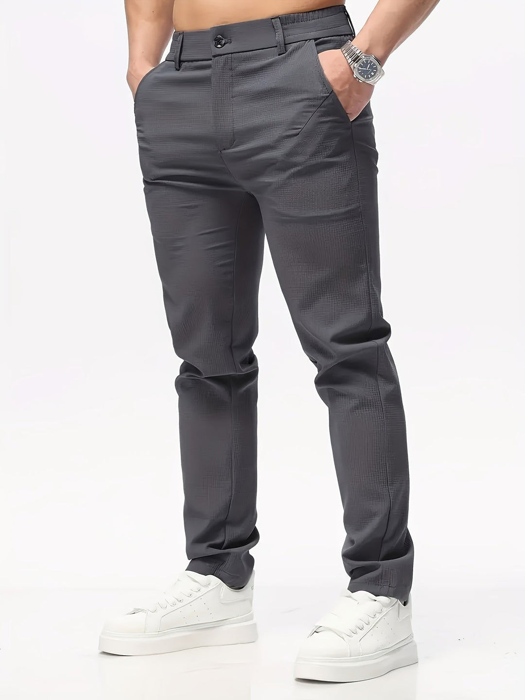 Pantalon Masculin Classique Détendu 6