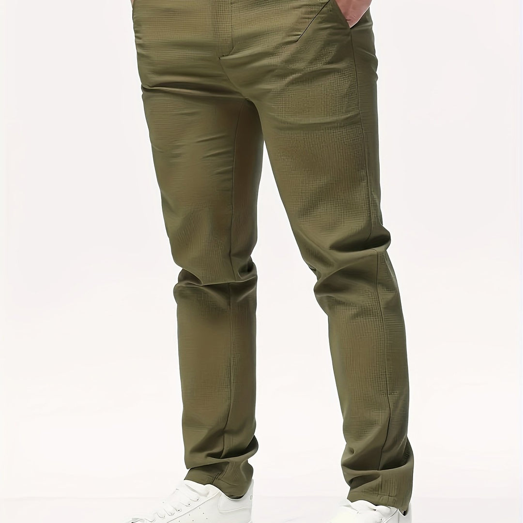 Pantalon Masculin Classique Détendu 8