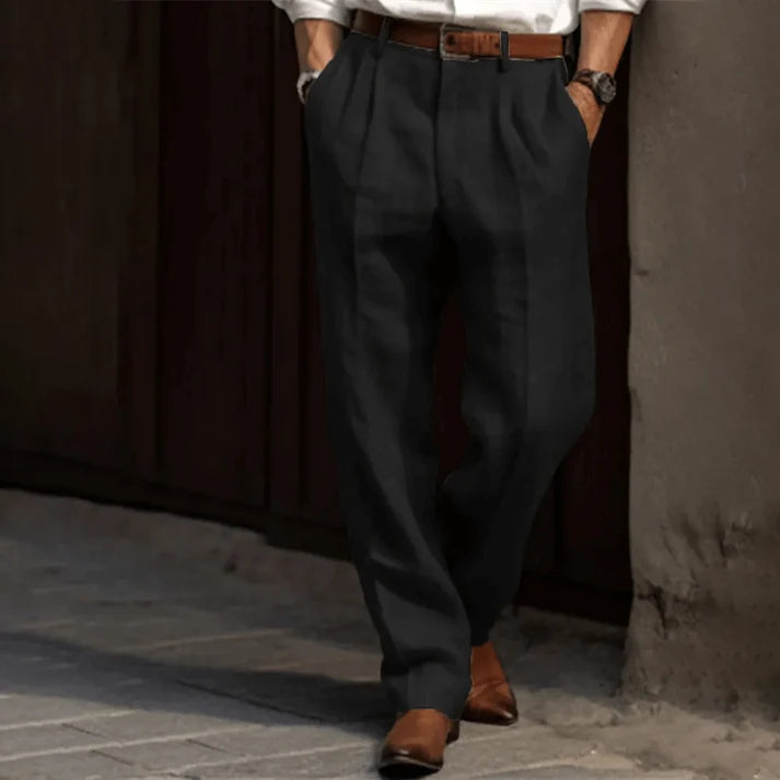 Pantalon Retro pour Hommes en Tissu Confortable 2