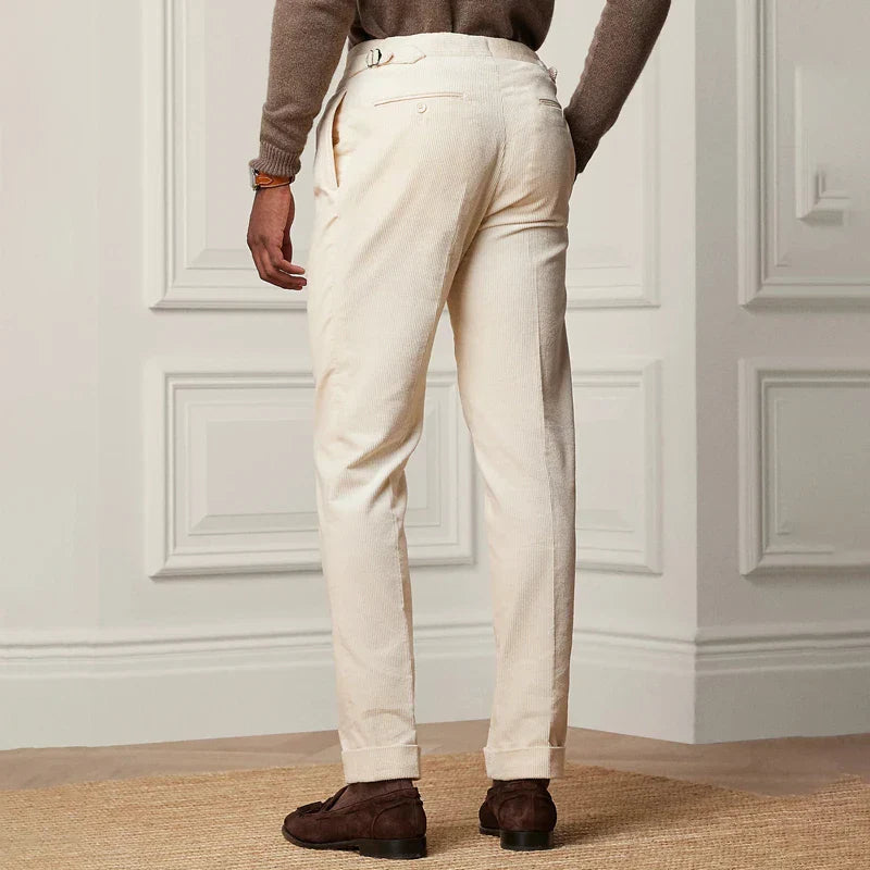 Pantalon Tailleur pour Hommes Coupe Droite en Mélange de Laine 2