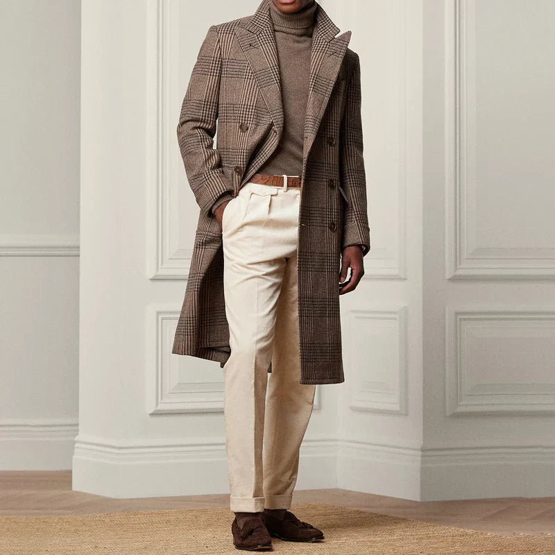 Pantalon Tailleur pour Hommes Coupe Droite en Mélange de Laine 3