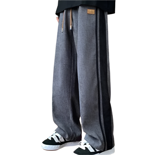 Pantalon de Jogging Homme Confortable en Velours Côtelé 0