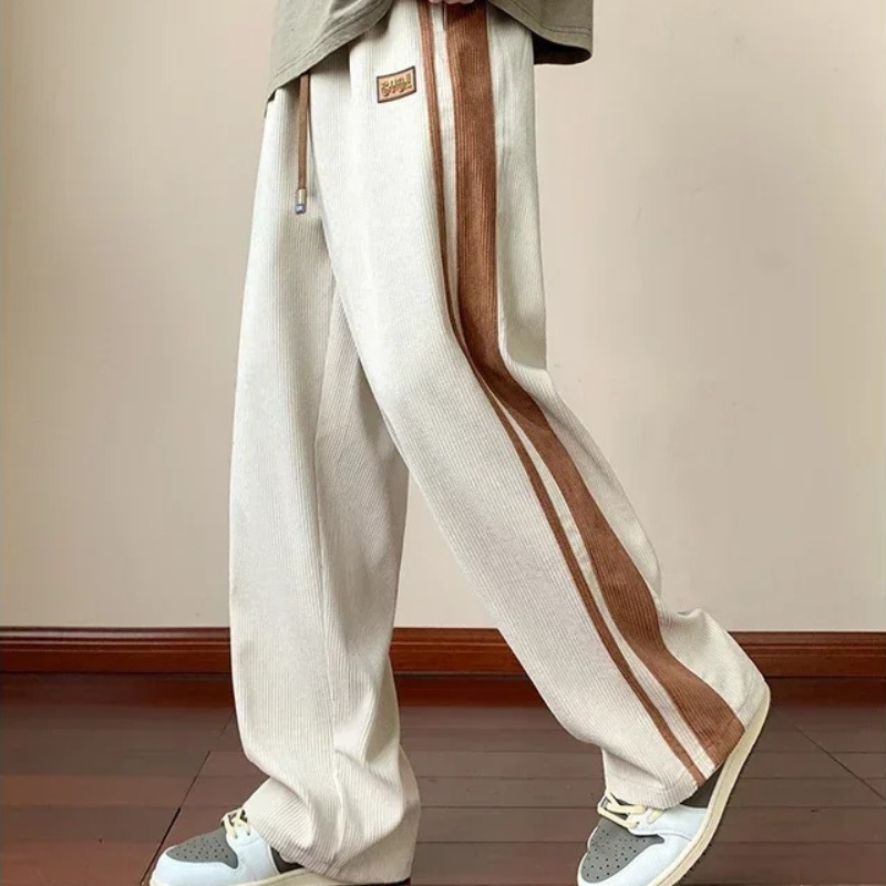 Pantalon de Jogging Homme Confortable en Velours Côtelé 2