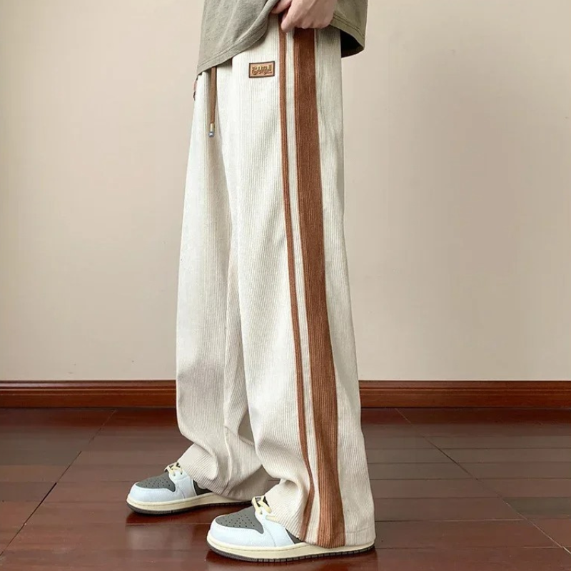 Pantalon de Jogging Homme Confortable en Velours Côtelé 3