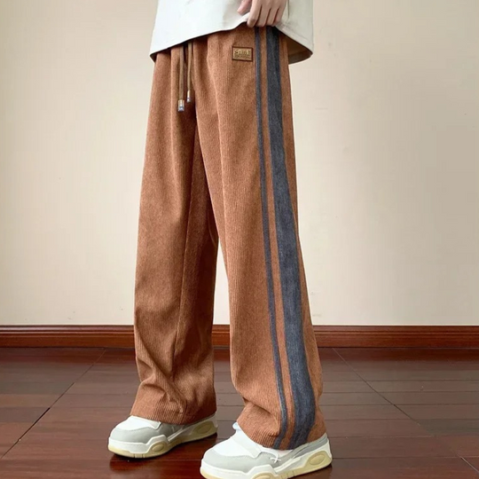 Pantalon de Jogging Homme Confortable en Velours Côtelé 4