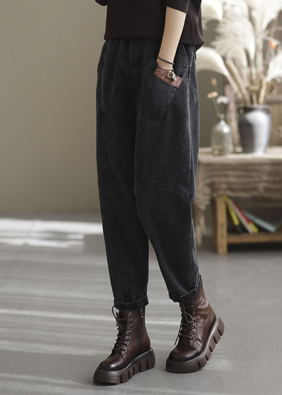 Pantalon en Denim Élastique pour Femme 1
